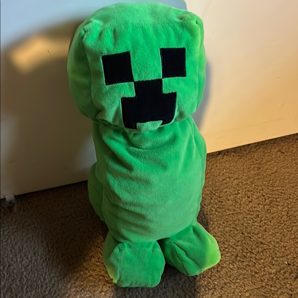 Green Creeper Kids Plush Stuffed Doll
